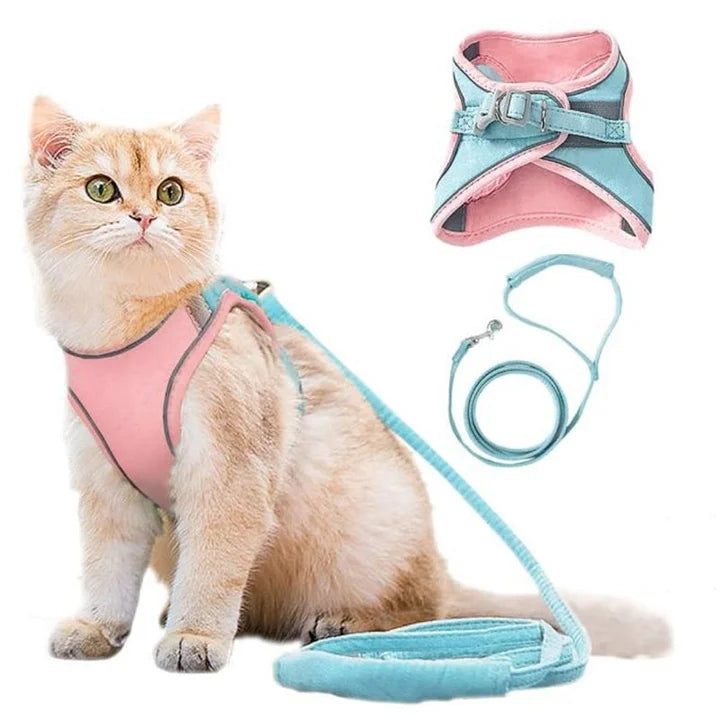 Cat Harness Leash Set